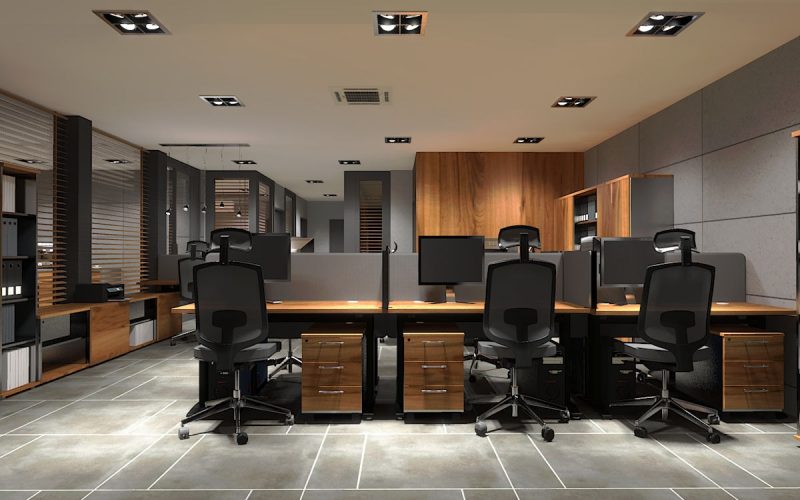 projektant wnętrz Lublin wnętrza komercyjne Biocent biurowiec siedziba firmy 1