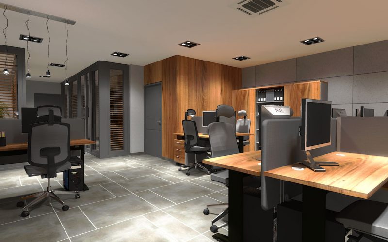 projektant wnętrz Lublin wnętrza komercyjne Biocent biurowiec siedziba firmy 13