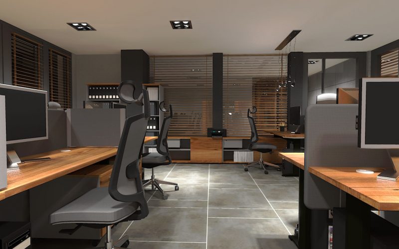 projektant wnętrz Lublin wnętrza komercyjne Biocent biurowiec siedziba firmy 15