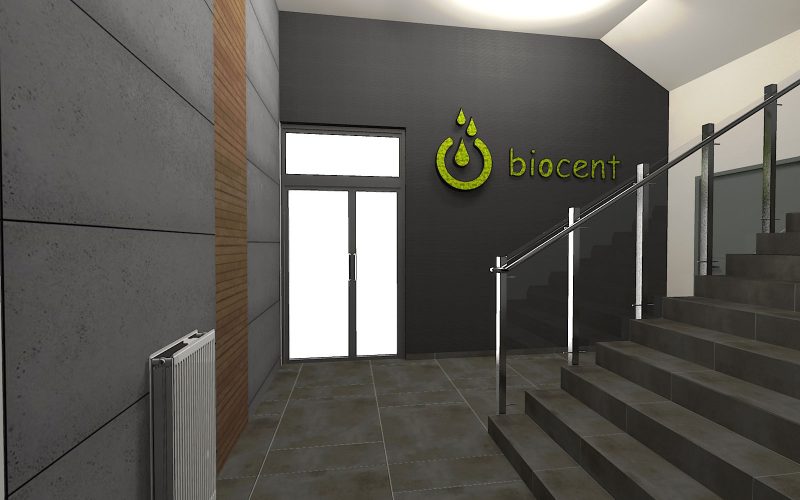 projektant wnętrz Lublin wnętrza komercyjne Biocent biurowiec siedziba firmy 22