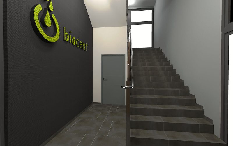 projektant wnętrz Lublin wnętrza komercyjne Biocent biurowiec siedziba firmy 26