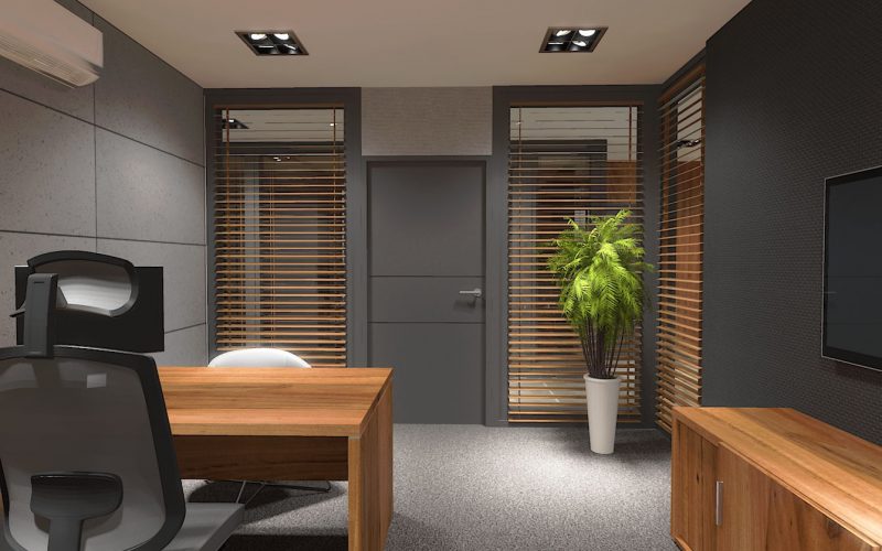 projektant wnętrz Lublin wnętrza komercyjne Biocent biurowiec siedziba firmy 4