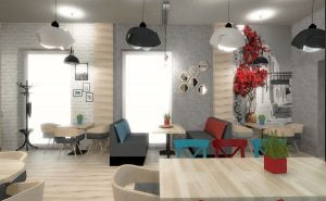 projektant wnętrz Lublin wnętrza komercyjne Frizzante restauracja bistro wersja rodzinna 13