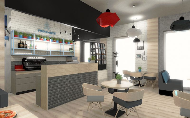 projektant wnętrz Lublin wnętrza komercyjne Frizzante restauracja bistro wersja rodzinna 14