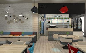 projektant wnętrz Lublin wnętrza komercyjne Frizzante restauracja bistro wersja rodzinna 16