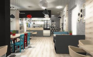 projektant wnętrz Lublin wnętrza komercyjne Frizzante restauracja bistro wersja rodzinna 8