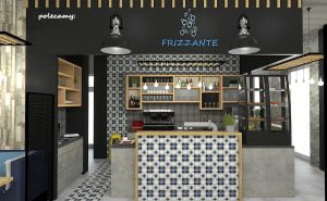 projektant wnętrz Lublin wnętrza komercyjne Frizzante restauracja bistro wersja wieczorowa 2
