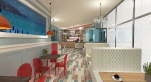 projektant wnętrz Lublin wnętrza komercyjne La Lumiere piekarnia francuska Lazurowe wybrzeże 10