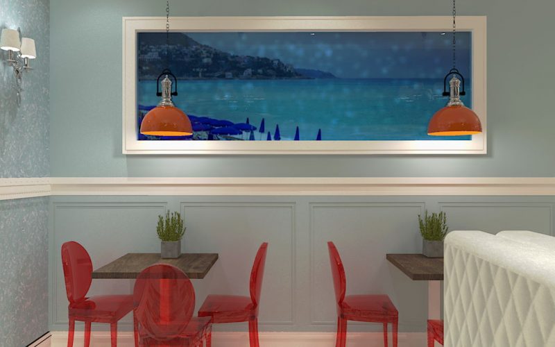 projektant wnętrz Lublin wnętrza komercyjne La Lumiere piekarnia francuska Lazurowe wybrzeże 14