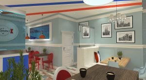 projektant wnętrz Lublin wnętrza komercyjne La Lumiere piekarnia francuska Lazurowe wybrzeże 16