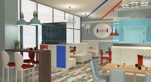 projektant wnętrz Lublin wnętrza komercyjne La Lumiere piekarnia francuska Lazurowe wybrzeże 17