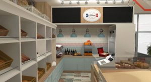 projektant wnętrz Lublin wnętrza komercyjne La Lumiere piekarnia francuska Lazurowe wybrzeże 3