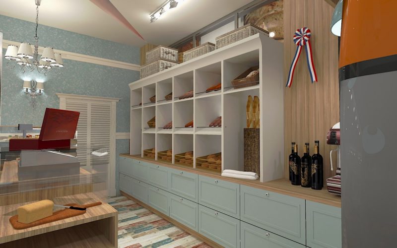 projektant wnętrz Lublin wnętrza komercyjne La Lumiere piekarnia francuska Lazurowe wybrzeże 5