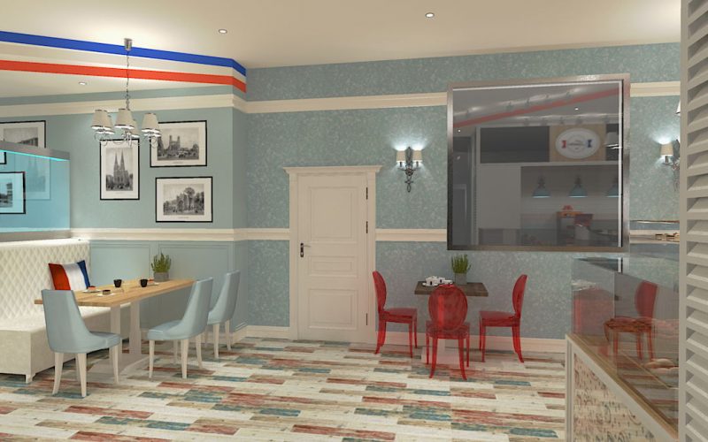 projektant wnętrz Lublin wnętrza komercyjne La Lumiere piekarnia francuska Lazurowe wybrzeże 6