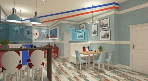 projektant wnętrz Lublin wnętrza komercyjne La Lumiere piekarnia francuska Lazurowe wybrzeże 8