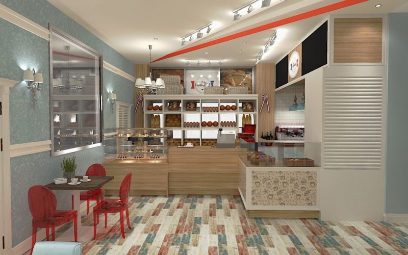 projektant wnętrz Lublin wnętrza komercyjne La Lumiere piekarnia francuska Lazurowe wybrzeże 9