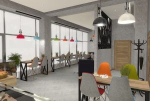 projektant wnętrz Lublin wnętrza komercyjne La Lumiere piekarnia francuska Wieża Eiflla 4