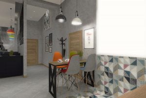 projektant wnętrz Lublin wnętrza komercyjne La Lumiere piekarnia francuska Wieża Eiflla 9