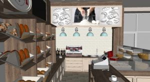 projektant wnętrz Lublin wnętrza komercyjne La Lumiere piekarnia francuska Wzgórza prowansalskie 13