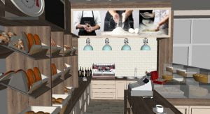 projektant wnętrz Lublin wnętrza komercyjne La Lumiere piekarnia francuska Wzgórza prowansalskie 14