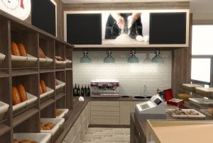 projektant wnętrz Lublin wnętrza komercyjne La Lumiere piekarnia francuska Wzgórza prowansalskie 6