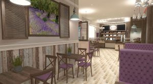 projektant wnętrz Lublin wnętrza komercyjne La Lumiere piekarnia francuska Wzgórza prowansalskie 8