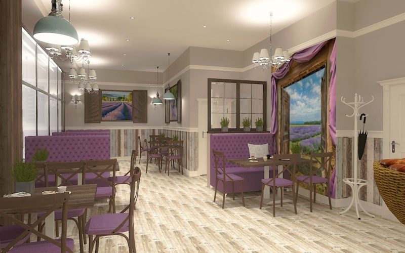 projektant wnętrz Lublin wnętrza komercyjne La Lumiere piekarnia francuska Wzgórza prowansalskie 9