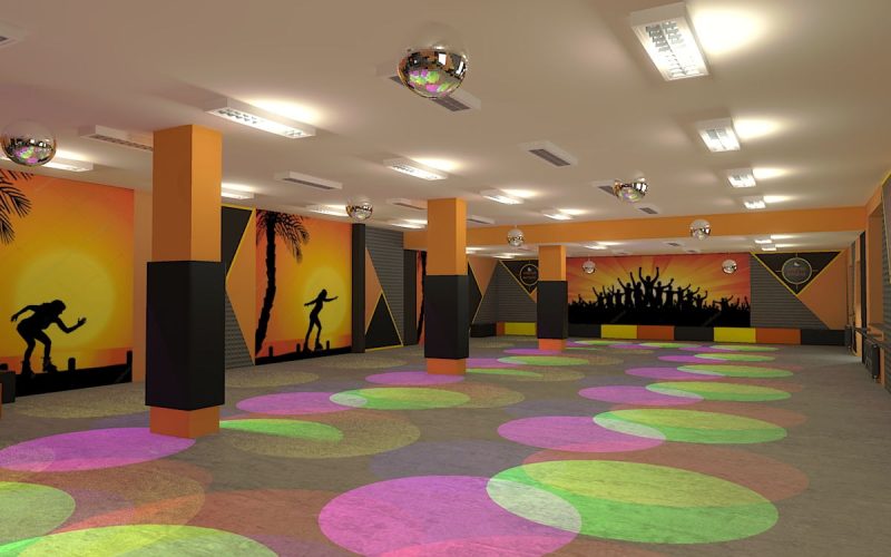 projektant wnętrz Lublin wnętrza komercyjne Wrotkomania skate park Oryginalna 12