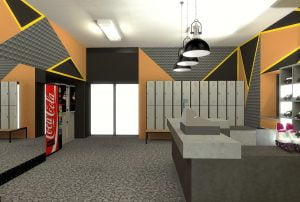 projektant wnętrz Lublin wnętrza komercyjne Wrotkomania skate park Oryginalna 5