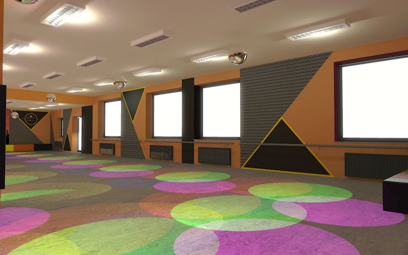 projektant wnętrz Lublin wnętrza komercyjne Wrotkomania skate park Oryginalna 6