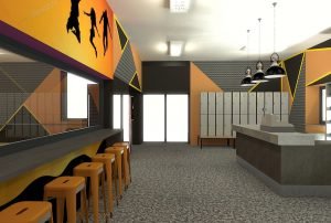 projektant wnętrz Lublin wnętrza komercyjne Wrotkomania skate park Oryginalna 7