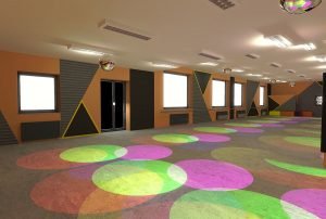 projektant wnętrz Lublin wnętrza komercyjne Wrotkomania skate park Oryginalna 8