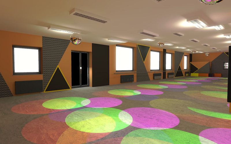 projektant wnętrz Lublin wnętrza komercyjne Wrotkomania skate park Oryginalna 8