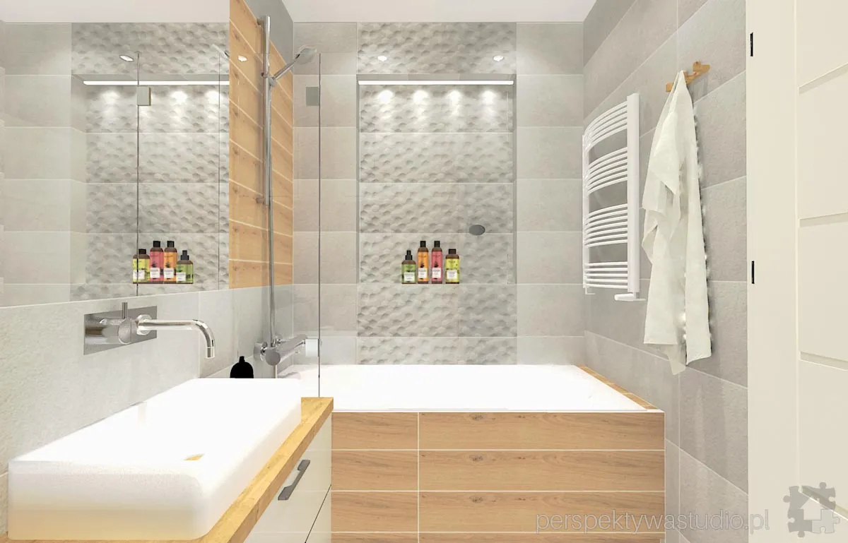 projektant wnetrz Lublin perspektywastudio.pl projekt lazienki bazalto perla 11a