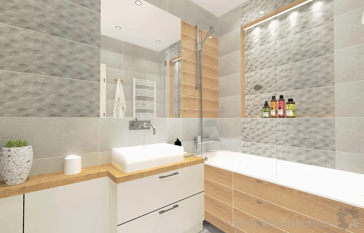 projektant wnetrz Lublin perspektywastudio.pl projekt lazienki bazalto perla 8