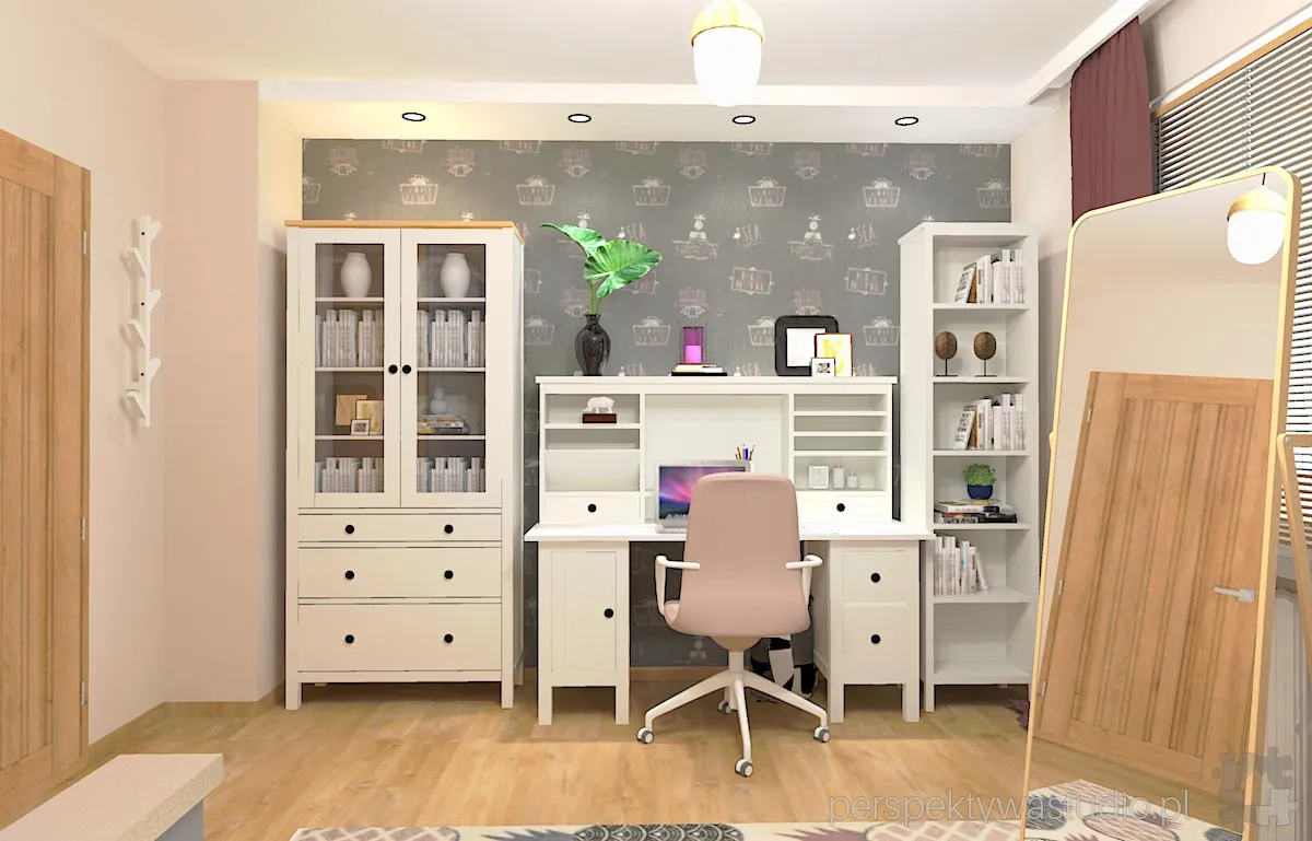 projektant wnetrz Lublin perspektywastudio.pl projekt pokoju dzieci ananasy 7