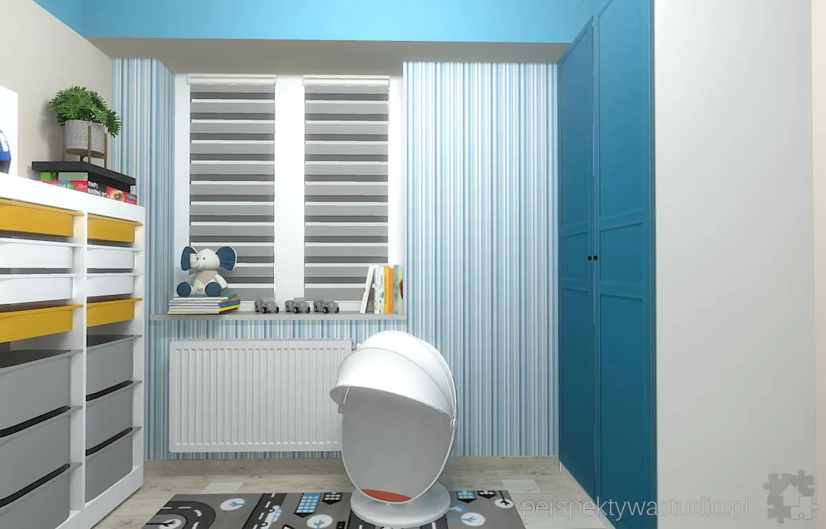 projektant wnetrz Lublin perspektywastudio.pl projekt pokoju dzieci brum 2 1