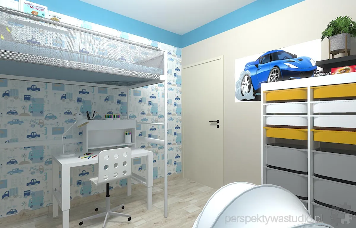 projektant wnetrz Lublin perspektywastudio.pl projekt pokoju dzieci brum 2 5