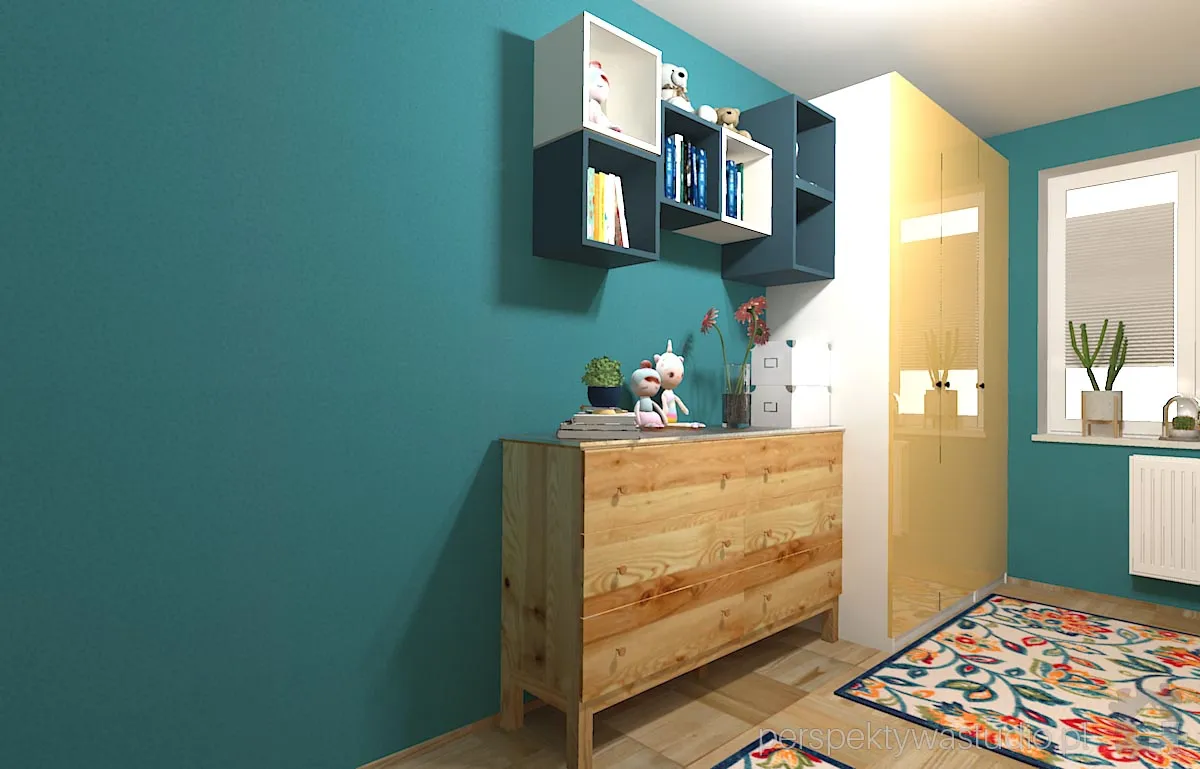 projektant wnetrz Lublin perspektywastudio.pl projekt pokoju dzieci bukiet 9