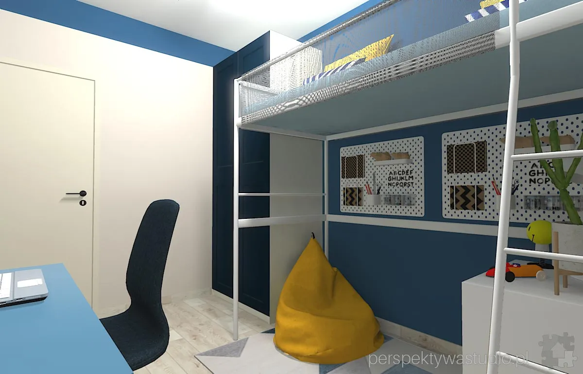 projektant wnetrz Lublin perspektywastudio.pl projekt pokoju dzieci geograf 8