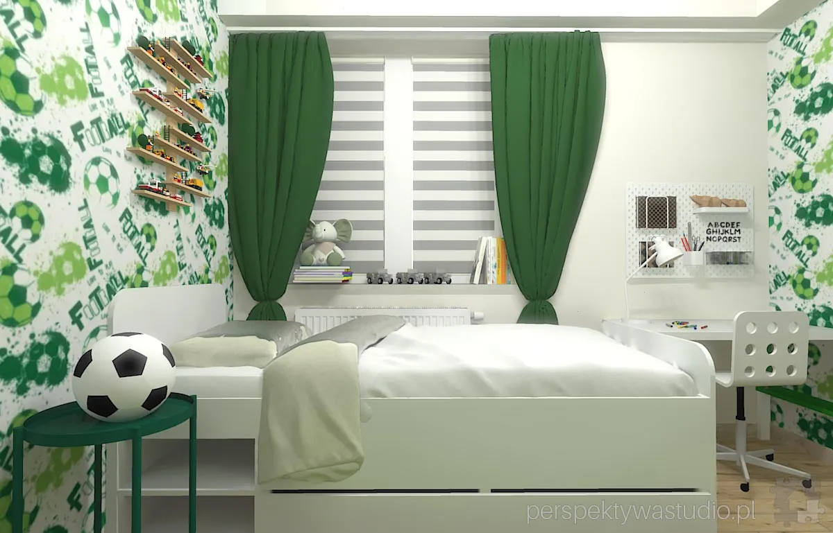 projektant wnetrz Lublin perspektywastudio.pl projekt pokoju dzieci gol 1