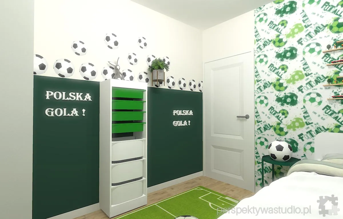 projektant wnetrz Lublin perspektywastudio.pl projekt pokoju dzieci gol 5