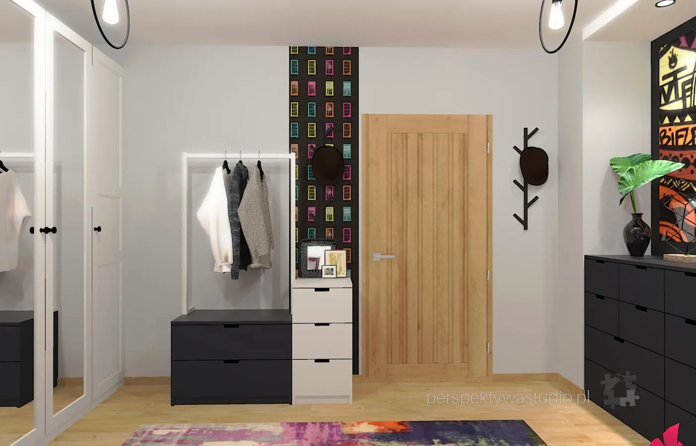 projektant wnetrz Lublin perspektywastudio.pl projekt pokoju dzieci grafitti 6