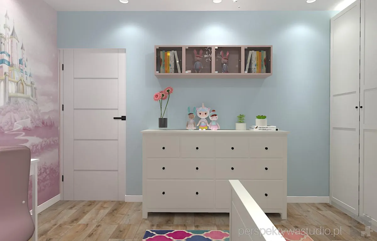 projektant wnetrz Lublin perspektywastudio.pl projekt pokoju dzieci ksiezniczka 7