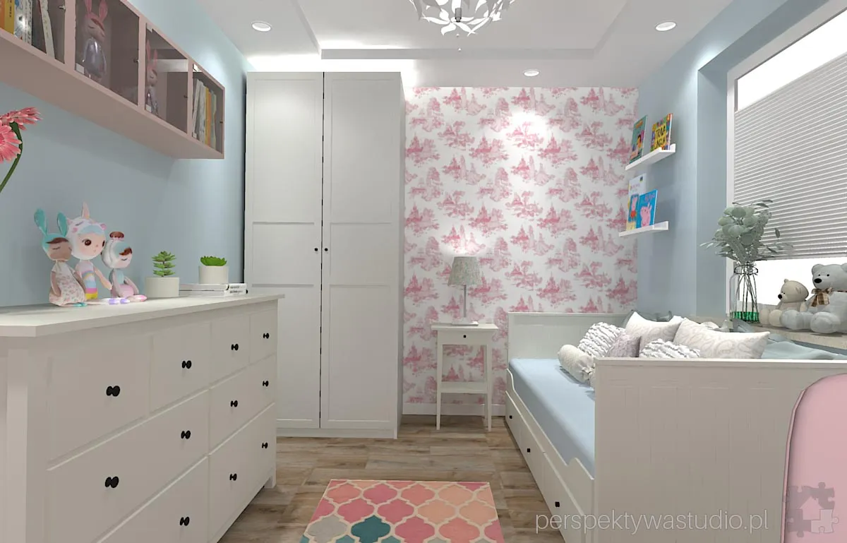 projektant wnetrz Lublin perspektywastudio.pl projekt pokoju dzieci ksiezniczka 8