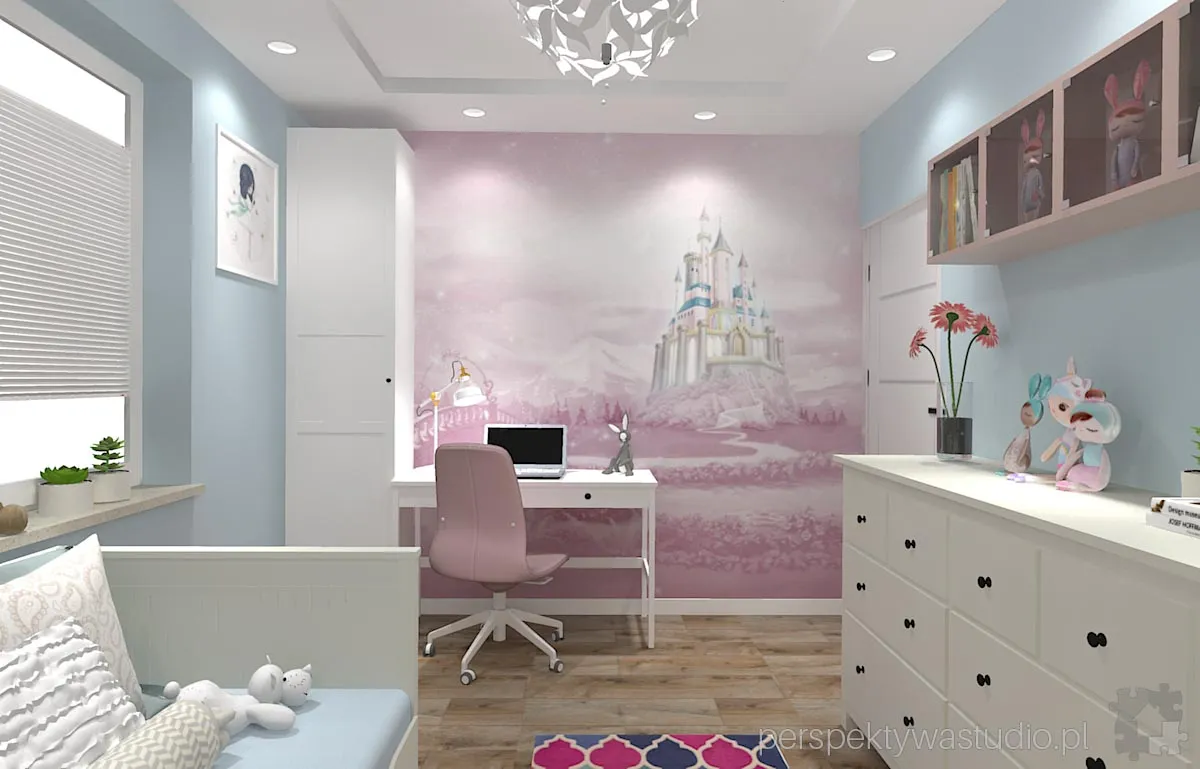 projektant wnetrz Lublin perspektywastudio.pl projekt pokoju dzieci ksiezniczka 9