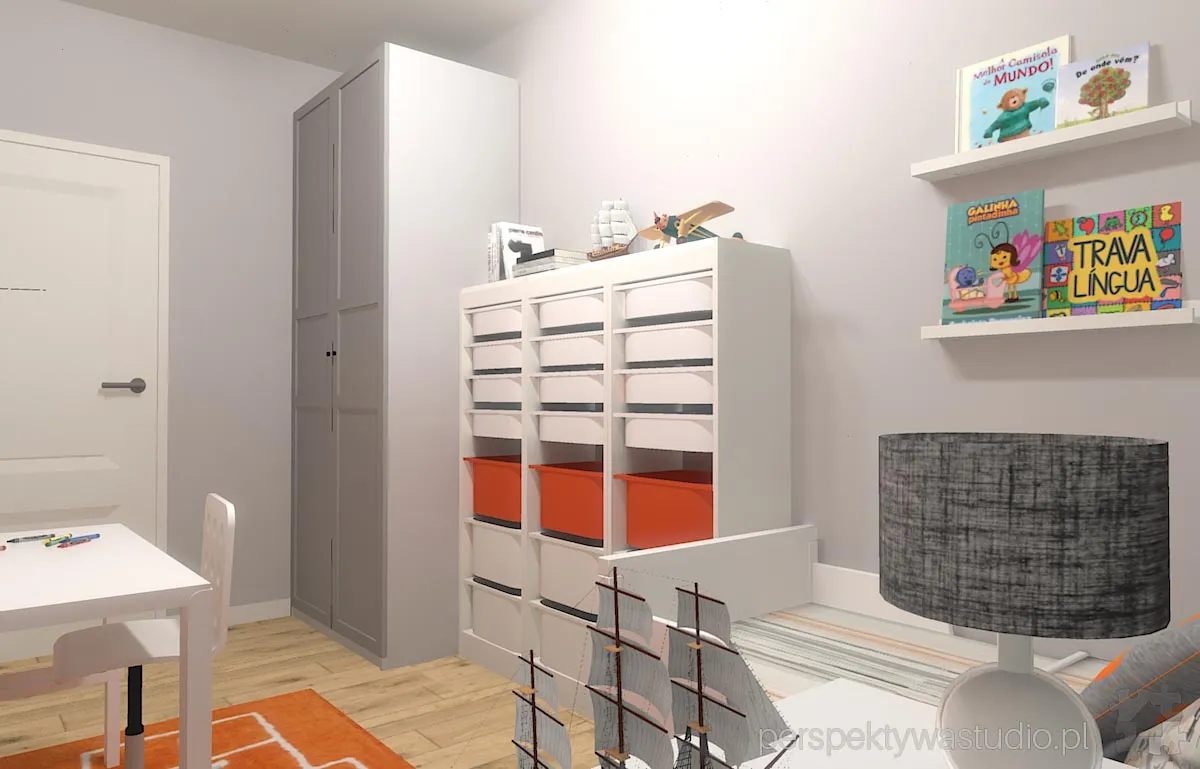projektant wnetrz Lublin perspektywastudio.pl projekt pokoju dzieci lis w lodce 5
