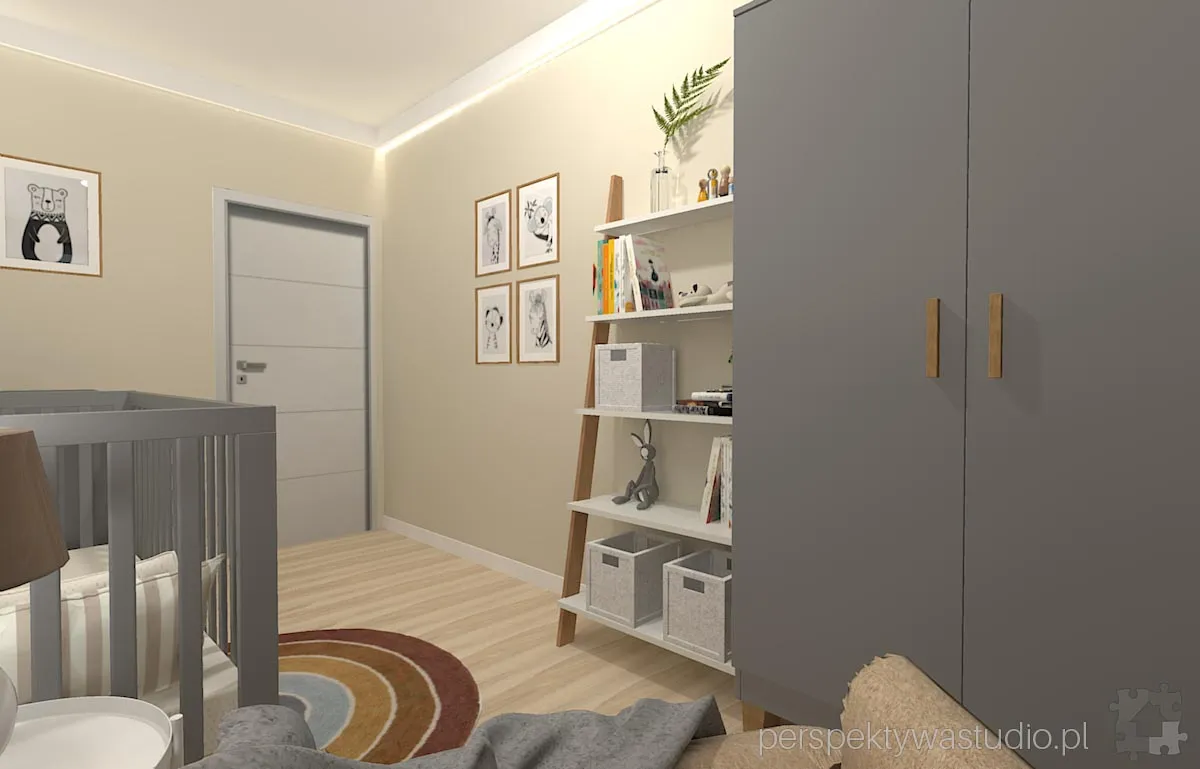 projektant wnetrz Lublin perspektywastudio.pl projekt pokoju dzieci malenstwo 5