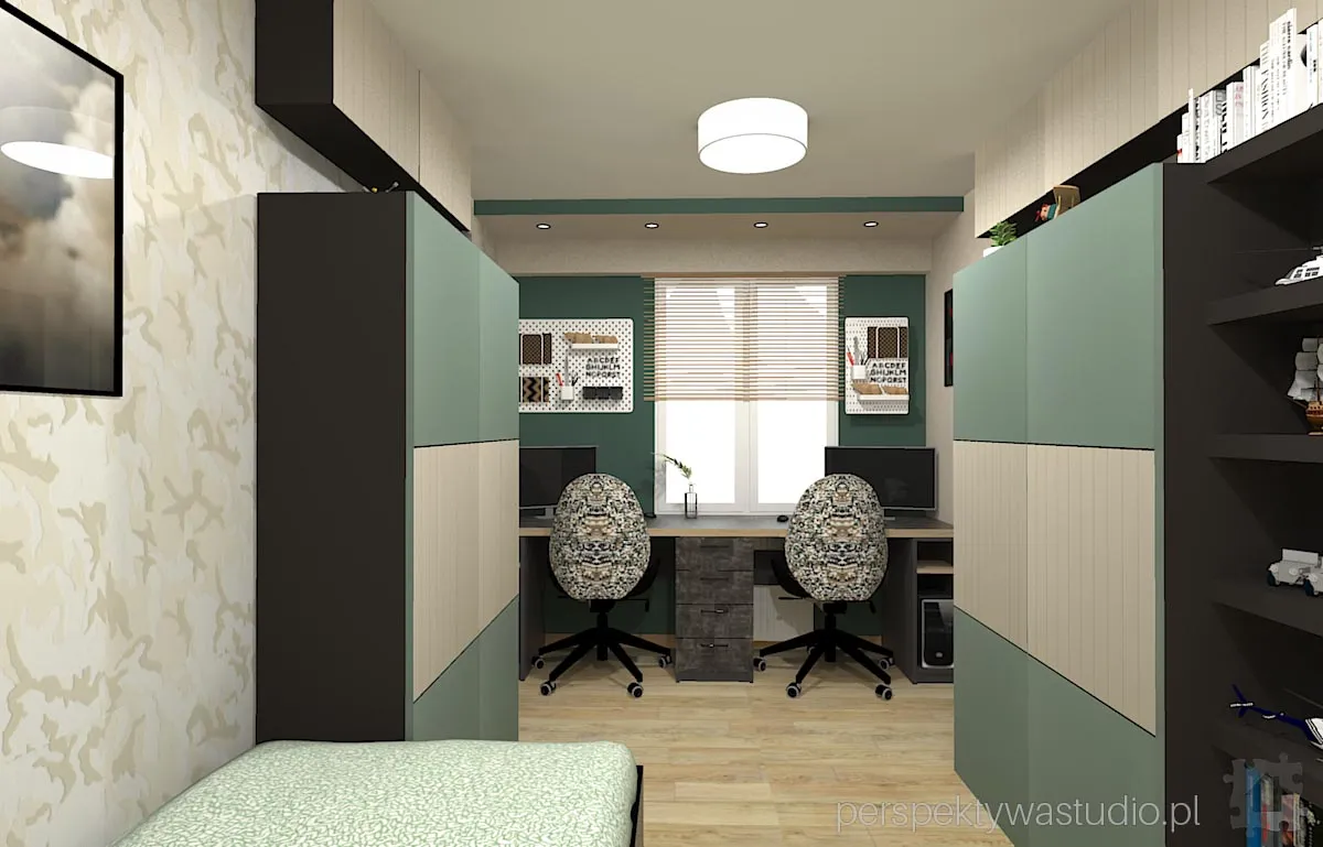 projektant wnetrz Lublin perspektywastudio.pl projekt pokoju dzieci moro 3