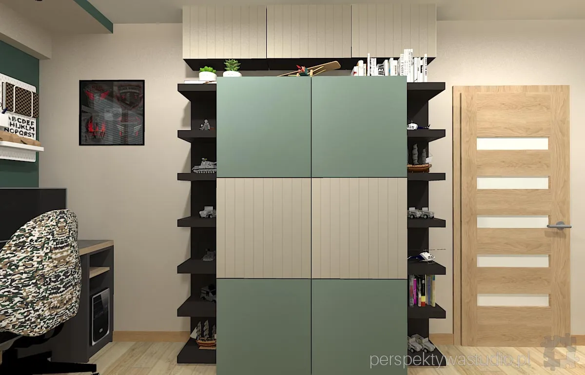 projektant wnetrz Lublin perspektywastudio.pl projekt pokoju dzieci moro 4